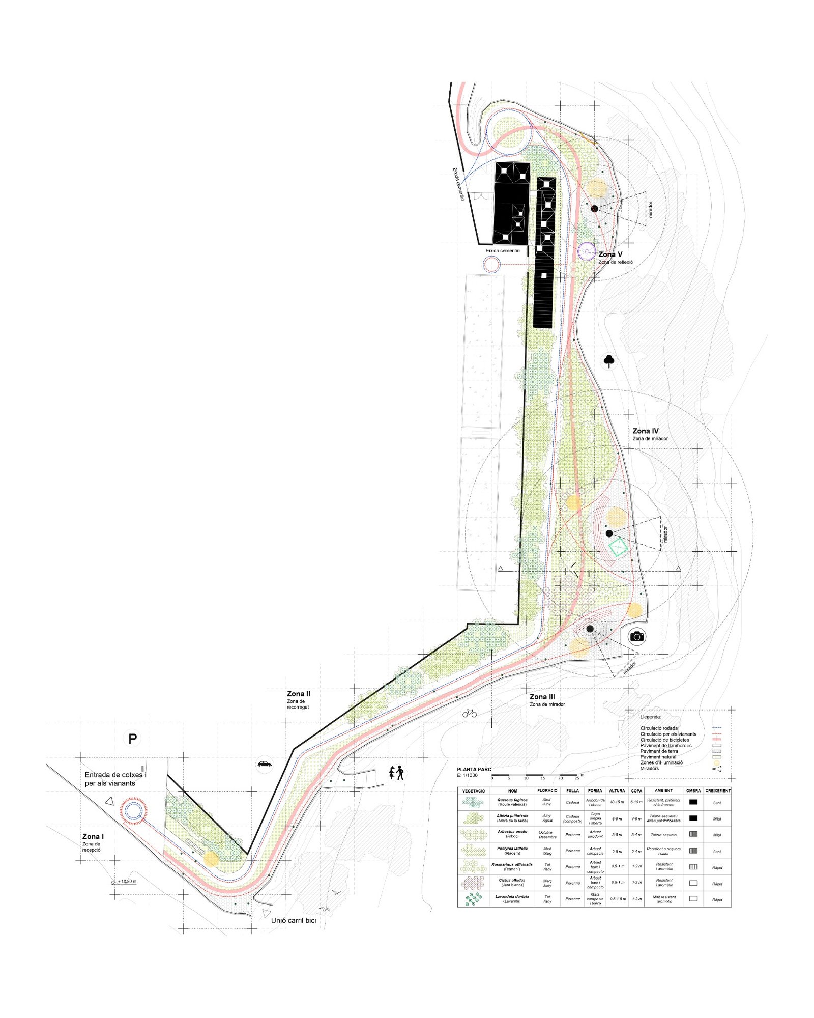 Plano 1 del Crematorio de Animales en Terrassa