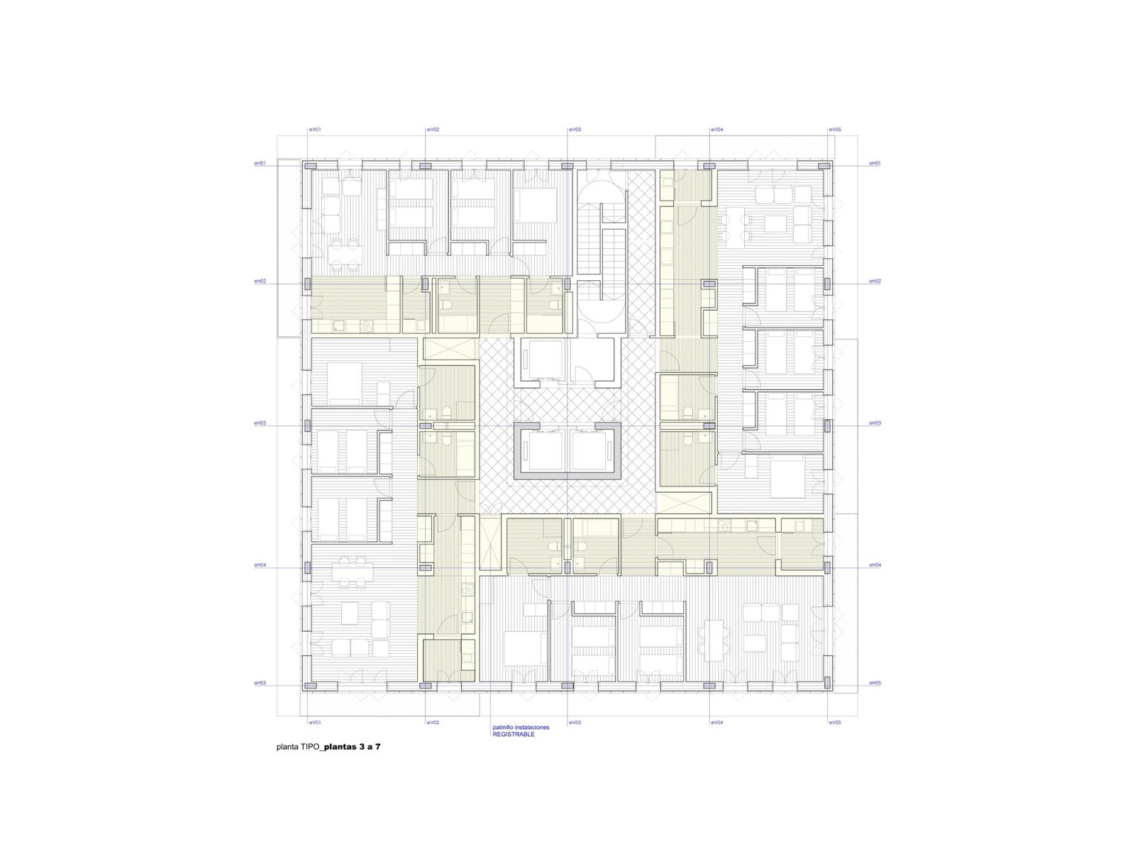 Plano 6 de la Torre Residencial en Valencia