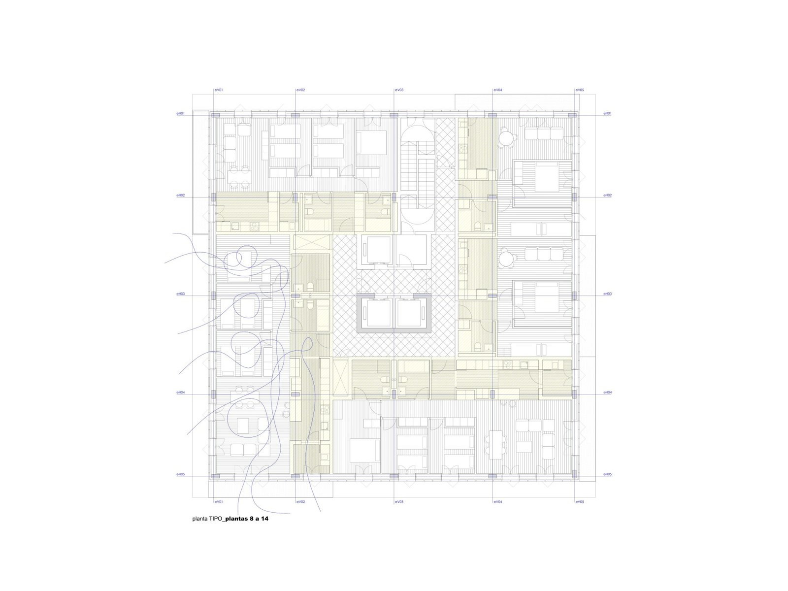 Plano 7 de la Torre Residencial en Valencia
