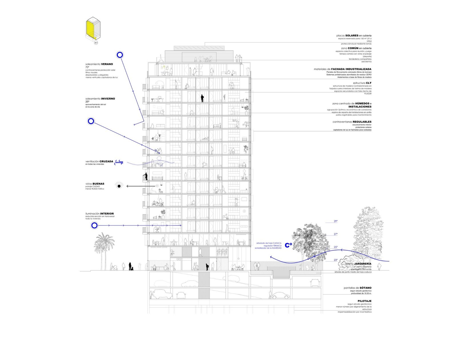 Plano 9 de la Torre Residencial en Valencia